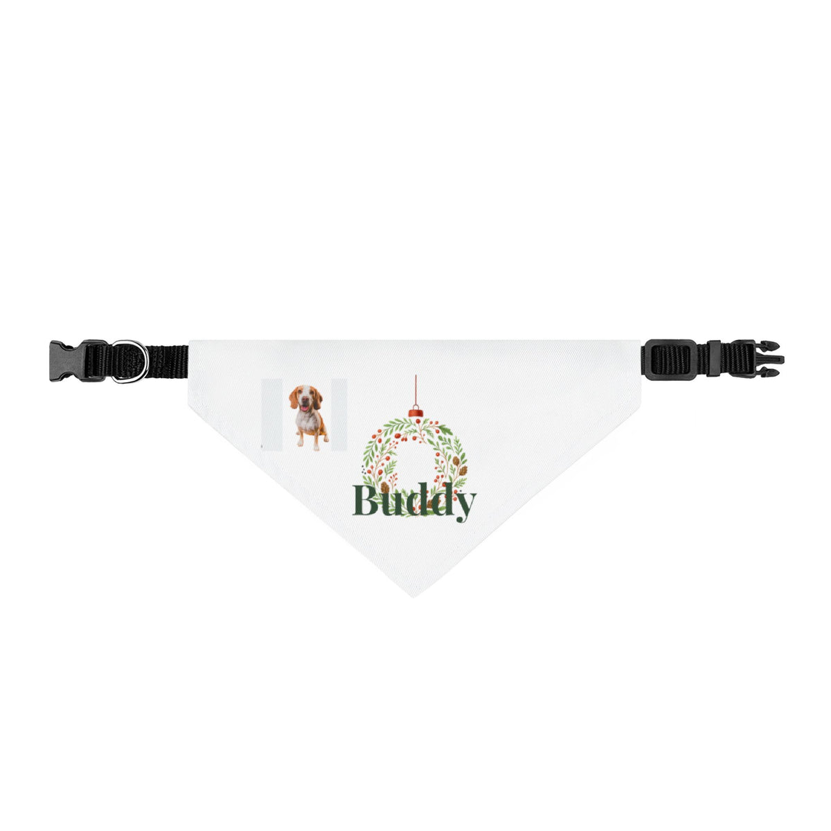 Personalized Pet Name Bandana – Custom Christmas Collar Accessory for Dogs or Cats