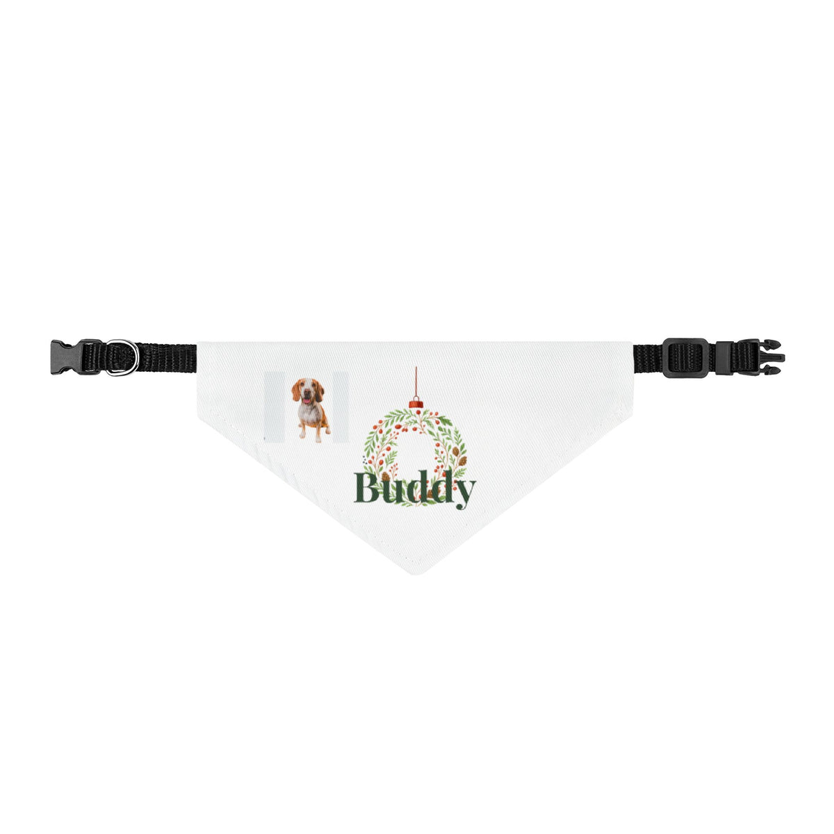 Personalized Pet Name Bandana – Custom Christmas Collar Accessory for Dogs or Cats